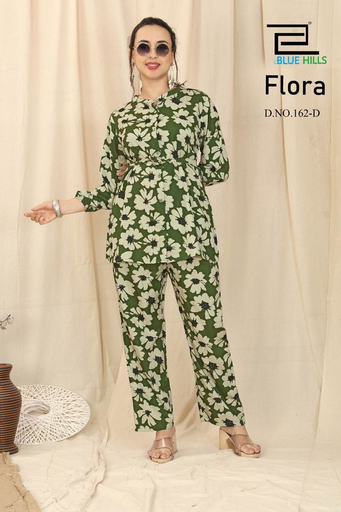 Blue Hills Flora Crepe Print Cord Set Western Catalog
